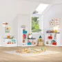 RiverRidge Kids Horizontal Bookshelf Toy Organizer with 2 Open Shelves & 2 Cubbies - White - Image 3