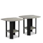 Furinno Simple Design End/Side Table, French Oak Grey, Set of 2 - Image 6