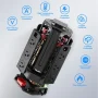 Power Strips Tower 12 Outlets Surge Protector with 4 USB Port and 10ft Extension Cord, Black - Image 2