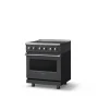 Viking - 30 in. Wide 4 Elements Pro 5 Series 4.7 Cu. Ft. Freestanding Induction Convection Range - Cast Black - Image 2