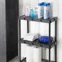 Gracious Living 3 Shelf Knect-A-Shelf Solid Light Duty Storage Unit 24 x 12 x 33", Black (2 Pack) - Image 4