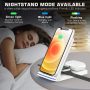 Portable 3 in 1 Wireless Charging Station, Almsbo Foldable15W Fast Wireless Charger for Apple Iwatch 6/SE/5/4/3/2/1,AirPods 3/2, iPhone 11/12 Series/XS MAX/XR/XS/X/8/8 Plus - Image 1