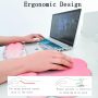 Cloud Wrist Rest Keyboard Pink Mouse Pad Set with Wrist Rest Ergonomic Wrist ... - Image 6