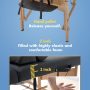BestMassage Table Massage Bed Spa Bed 73 Inch Heigh Adjustable 2 Folding Portable Massage Table W/ Carry Case Salon Bed - Image 6