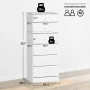 Prepac Astrid Tall Dresser: Deep Black, 16.5"D x 19.75"W x 50"H, 6-Drawer Chest for Bedroom by Prepac - Image 3