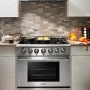 Thor Kitchen - 36 in. Wide 6 Burner Professional 5.2 cu.ft Dual Fuel Slide-In Range - Stainless Steel - Image 2