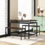 3 Pieces Dining Table Set with Wooden Kitchen Table and 2 Benches - Image 2