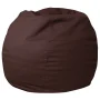 BizChair Small Solid Black Refillable Bean Bag Chair for Kids and Teens - Image 2