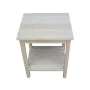 Portman Unfinished End Table - Short (Under 20 in.) - Image 3
