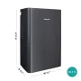 Hisense - 50-Pint Dehumidifier with 12 quarts Bucket Capacity and Pump - Black - Image 4