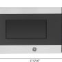 GE - 0.7 Cu. Ft. Countertop Microwave with Convenience Cooking Controls - Stainless Steel - Image 2