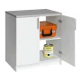 Wood Freestanding Garage Cabinet in White (32 in. W x 36 in. H x 24 in. D) - Image 1