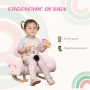 Qaba Rocker Armchair for Nursery Playroom Preschool for 1.5-5 Years, Pink - Image 5