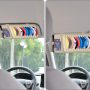 Car CD Case Holder, Wisdompro Vehicle Sun Visor Organizer for Cars with 12 DVD Storage Sleeves, 1 Mesh Pocket, 1 Pen Holder and Elastic Strap, Khaki - Image 6