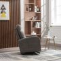 Upholstered Swivel Glider Chair,Rocking Chair for Nursery,Modern Style Accent Chair with 1 Left Bag,Comfy Tall Back Rocking Armchair with Headrest for Living Room,Bedroom,Dark Gray - Image 3