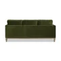 Knox 84 in. Pillow Square Arm Modern Farmhouse Performance Velvet Living Room Sofa Couch in Olive Green - Image 4