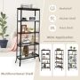 Industrial 5-Layer Bookshelf with Out-Stretched Legs - Image 6