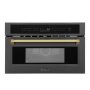 ZLINE - Autograph 30 in. 1.6 cu. ft. Built-in Convection Microwave Oven with Sensor Cooking in Black Stainless w/ Gold Accents - Black Stainless Steel - Image 1