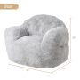 Giant Bean Bag Chair for Adults Kids, Hign-Density Foam Filled Sofa Chair with Armrests for Living Room Bedroom - Image 2