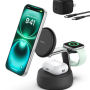 Belkin - UltraCharge Pro 3-in-1 Qi2 25W Magnetic Wireless Charging Dock for iPhone, Apple Watch and AirPods - Charcoal - Image 1