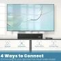 Cshidworld Soundbar for TV , 2.1CH Bluetooth TV Speaker Wireless & Wired 17 inch Subwoofer, 50W Home Audio TV Speakers Sound Bar, Wall Mountable Soundbar with Optical/AUX/DC Connection - Image 5