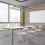 UBesGoo 10 Packs Plastic Folding Chairs Platsic Chair for Wedding Business Activities Banquet Seat Party Event Chair for Adults, White - Image 3