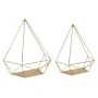 Prouve 14 in. x 7 in. x 15 in. Gold Metal Decorative Wall Shelf - Image 1