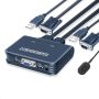 SKLTD 2 Port USB VGA KVM Switch, 2 in 1 Out Dual Port VGA Monitor Switcher Share for 2 Computer PC Laptop Notebook Sharing 1 Video Monitor, No Power Adapter, HotKey Switching - Image 2