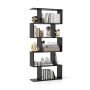 5-Tier Bookshelf with Anti-Toppling Device for Living Room Home Office - Black - Image 3