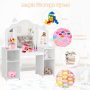 White 2-in-1 Detachable Design Kids Vanity Dressing Table - Image 5