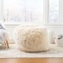 Christopher Knight Home Marcy Modern 3 Foot Faux Fur Bean Bag(Cover Only), Taupe - Image 2