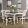 Shelby 5-Piece White Dining Set - Image 2