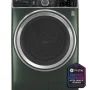 GE Profile - 5.5 Cu. Ft. High Efficiency Stackable Smart Front Load Washer with Steam and UltraFresh Vent System+ With OdorBlock - Jade Green - Image 3