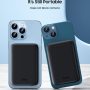 Benks Magnetic Wireless Power Bank Compatible with Magsafe, Ultra-Thin 5,000 mAh Battery Pack for iPhone 13, iPhone 12 Series, Portable Charger with USB-C Cable (Black) - Image 6