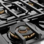 ZLINE - 48 in. Wide 8 Burner Autograph 6.7 Cu. Ft. Freestanding Paramount Gas Range with Polished Gold Helix Handles - Stainless Steel - Image 4