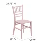 Kids Pink Resin Chiavari Chair - Image 3