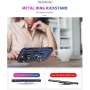TJS Phone Case for Apple iPhone 14 Pro Max, Impact Resistant Metal Ring Magnetic Support Kickstand Drop Protector Cover for iPhone 14 Pro Max (Blue) - Image 5