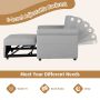 3-in-1 Pull-out Convertible Adjustable Reclining Sofa Bed - Image 5