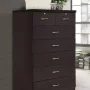 Hodedah 7 Drawer Dresser with Two Locks, Chocolate - Image 2