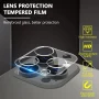 Xihaiying iPhone 13 Pro Privacy Screen Protector + Camera Lens Protector, Anti Spy Case Friendly Tempered Glass 9H Black - Image 2