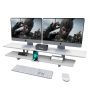 Dual Monitor Stand, Computer Monitor Riser for 2 monitors, 2 Tiers Wood Monit... - Image 1