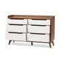 Brighton 6-Drawer White Dresser - Image 4
