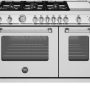 Bertazzoni - 48" Master Series range - Gas Oven - 6 aluminum burners + griddle - Stainless Steel - Image 1