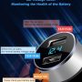 LIHAN 2 USB Car Charger,12V/24V Voltage Meter, Silver | Cigarette Lighter USB Adapter with LED Voltage Meter, 12V/24V Car Charger compatible for iPhone, Samsung, iPad, GPS, Dash Cam - Image 6