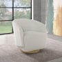 Henredon Murphy Swivel Boucle Chair, Cream - Image 2