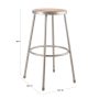 30 in. Grey Heavy-Duty Steel Stool (2-Pack) - Image 3