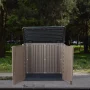 50 in. W x 29 in. D x 41 in. H HDPE Outdoor Storage Cabinet in Coffee (Shelves Not Included) - Image 2