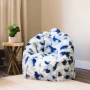 Big Joe Joey Bean Bag Chair for Kids/Teens, 2.5 ft Plushie Lounge Chair, Soft & Lightweight, Indigo Tie Dye - Image 5