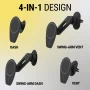 Scosche - MagicMount 4 in 1 Pro MS Magsafe Ring Patch - Black - Image 4