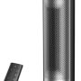 DREO - 20'' Portable Ceramic Space Heater for Home, 70° Oscillation, 12H Timer and Thermostat, 3 Heat Levels, Solaris 628 - Silver - Image 1